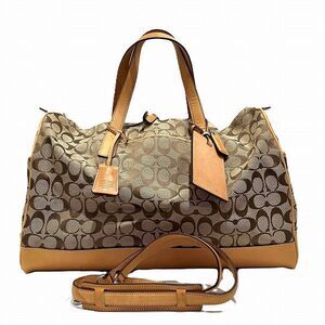 Coach Signature Canvas 2way Handbag
